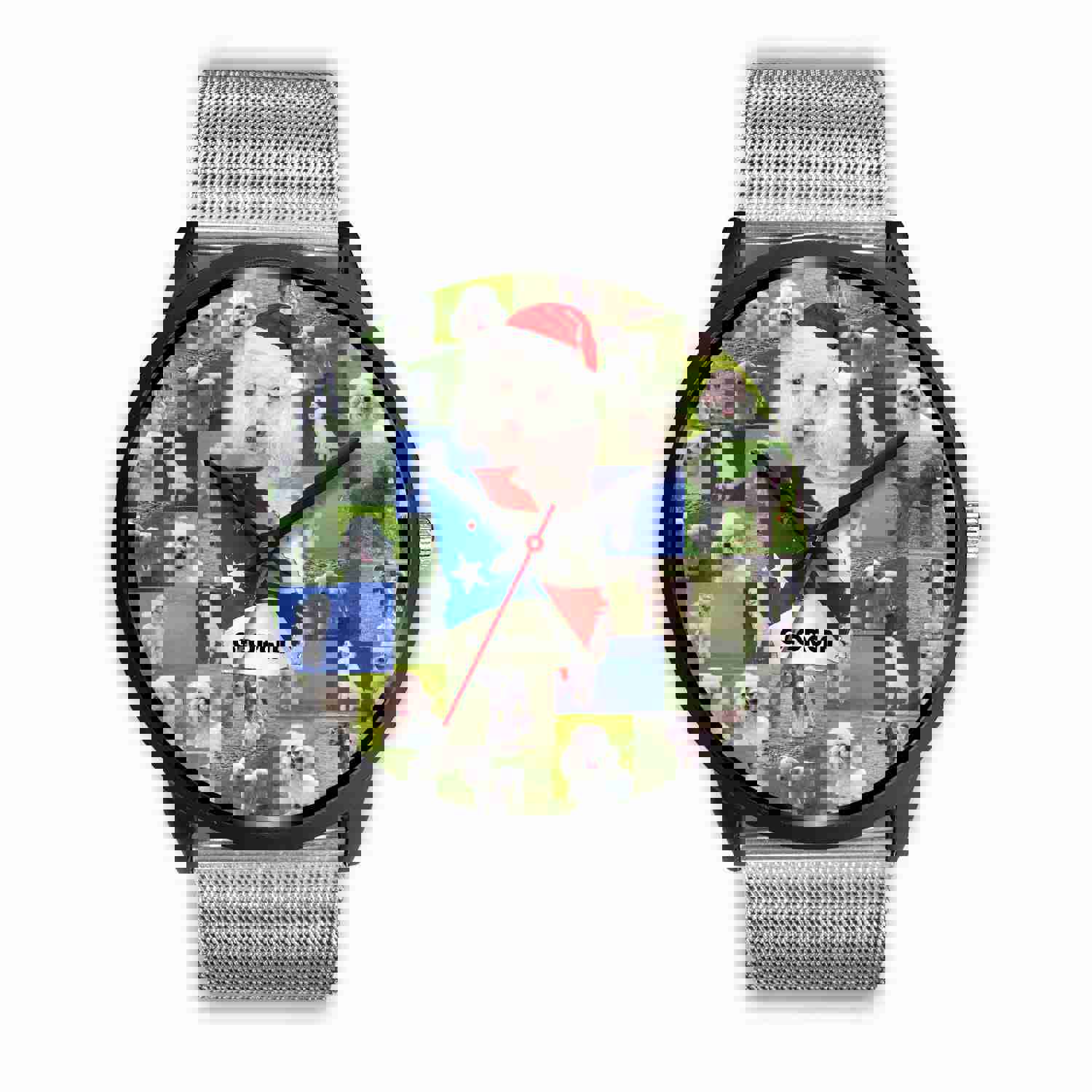 Poodle Dog Georgia Christmas Special Wrist Watch