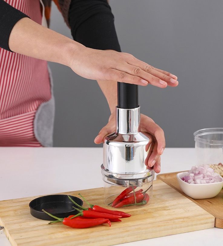 Stainless Steel Multi-function Garlic Cutter & Vegetable Chopper