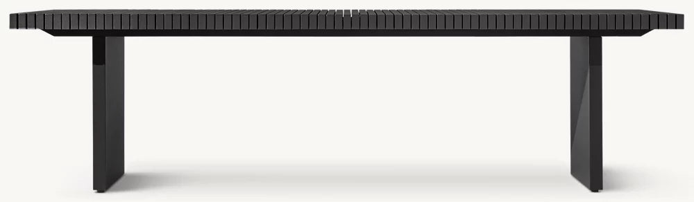 RH Caicos Rectangular Dining Table - Solid Teak/Aluminum, Customizable Sizes