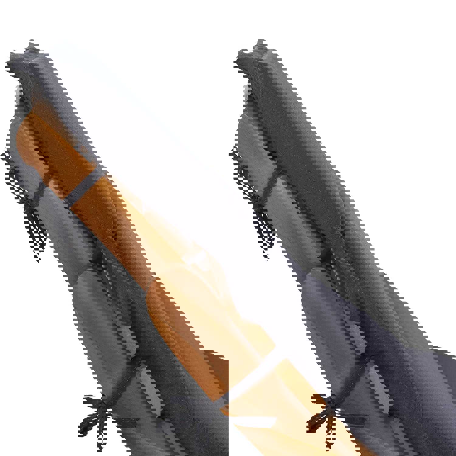 TOPMAX Outdoor Patio Wood Portable Extended Chaise Lounge Set with Foldable Tea Table