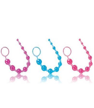 Crystal Anal Beads - 10 Beads Anal Plug by Yiwa Healthcare