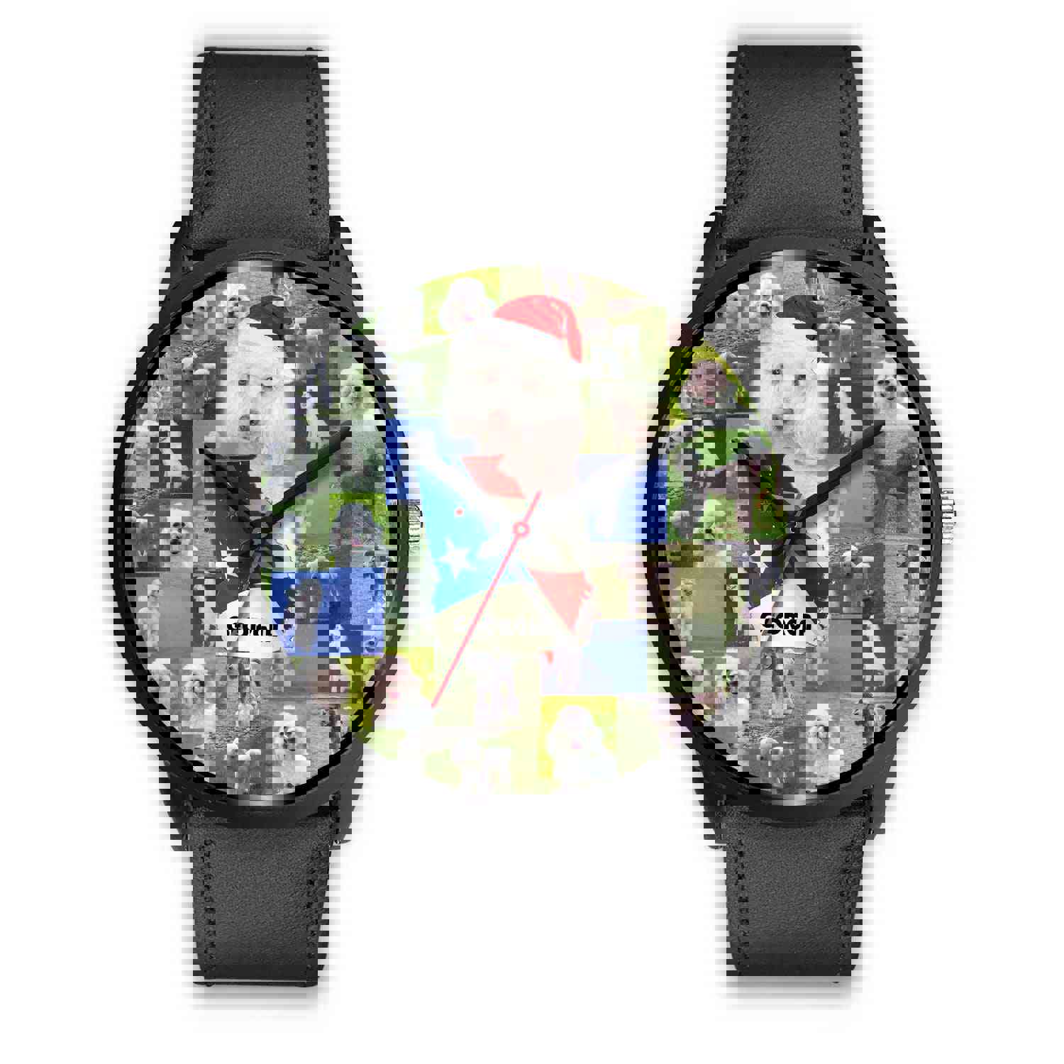 Poodle Dog Georgia Christmas Special Wrist Watch