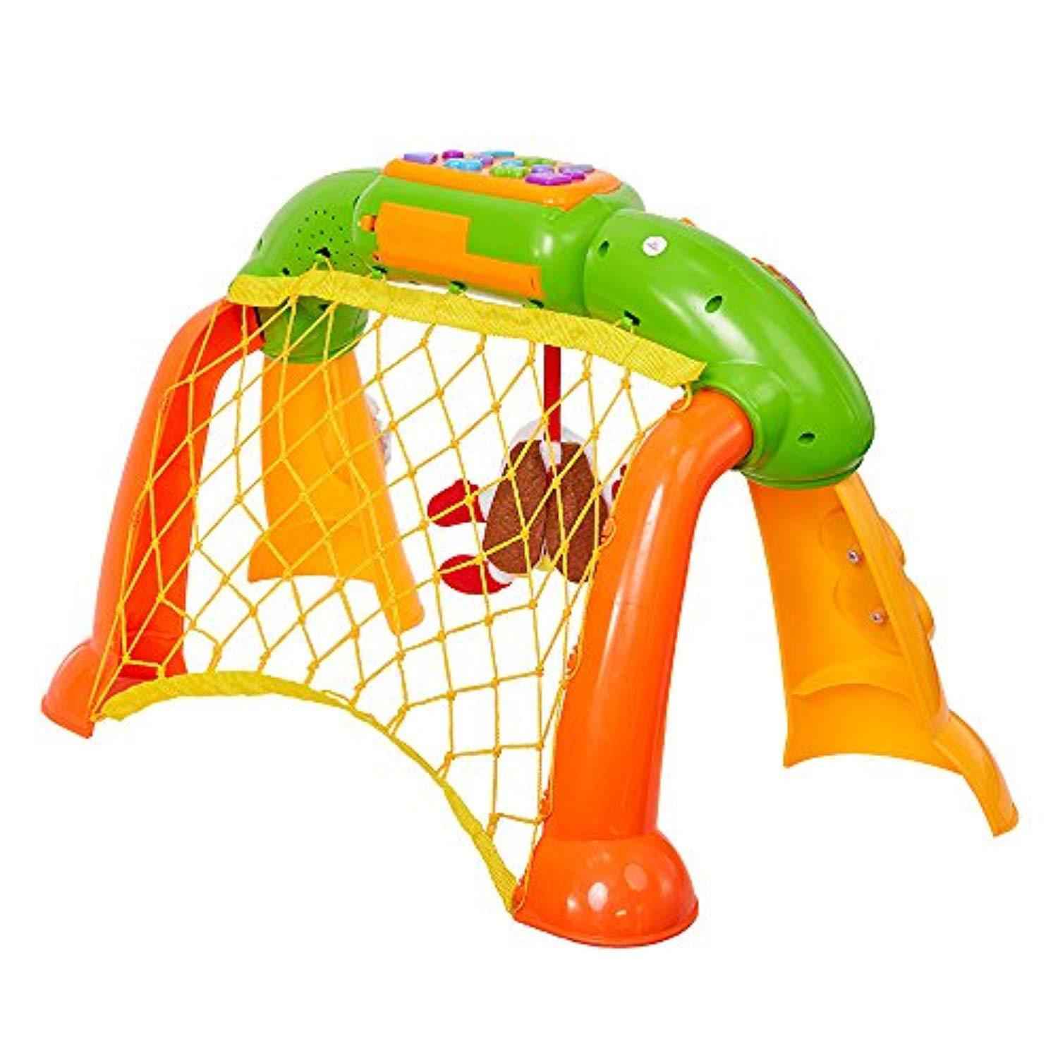 2 in 1 Football Game Toy for Kids with Music & Light - Soccer Scoring Goal Game