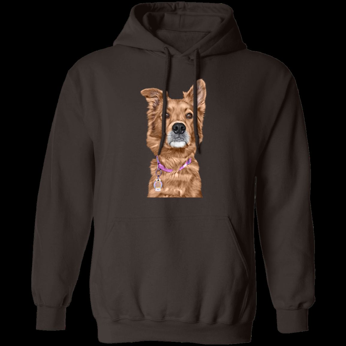 CUSTOMIZED PET PRINT ART Pullover Hoodie 8 oz.