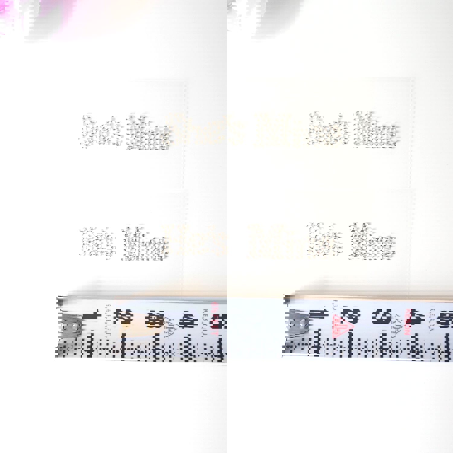 Hes Mine Shes Mine Bridal Shoe Stickers Clear Rhinestone I Do Wedding Accessory