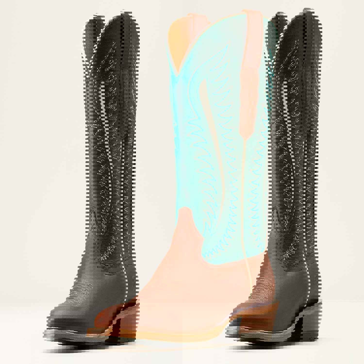 Ariat Women's Rust Futurity Limited Round Toe Western Boots with Dark Green Tops