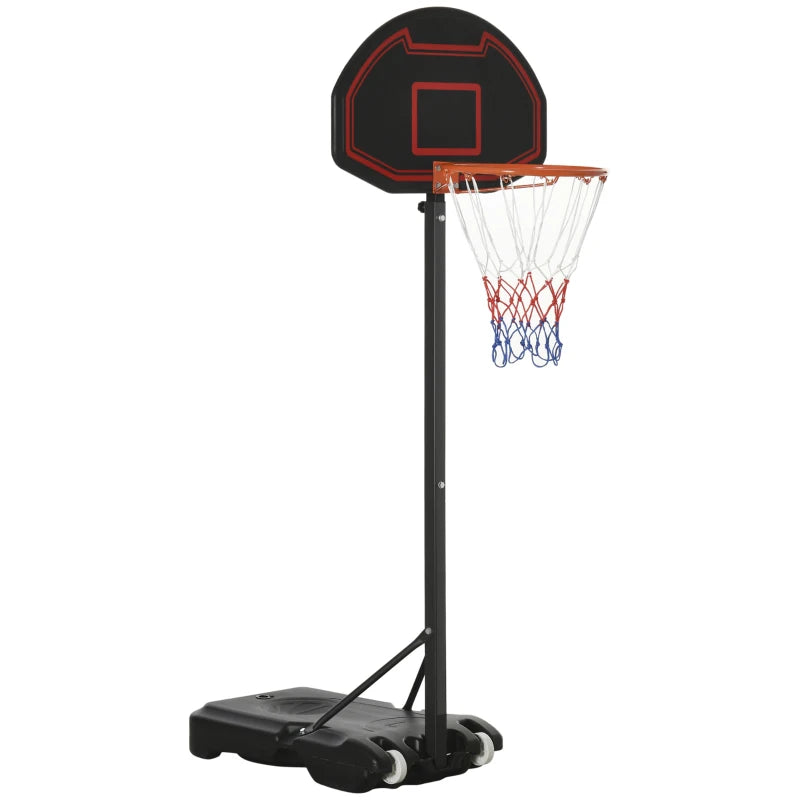 Soozier Portable Basketball Hoop Stand - Adjustable Height with Wheels for Indoor & Outdoor Use