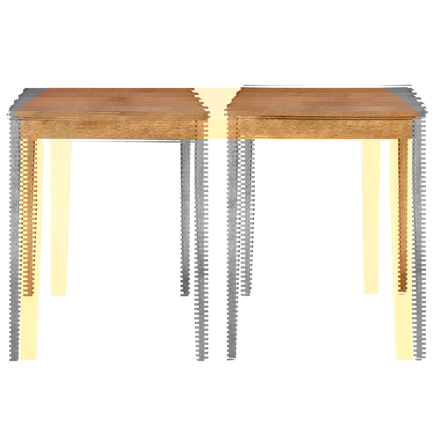 TREXM 5-Piece Kitchen Dining Table Set with Wooden Table and 4 Upholstered Chairs (Drift Wood)