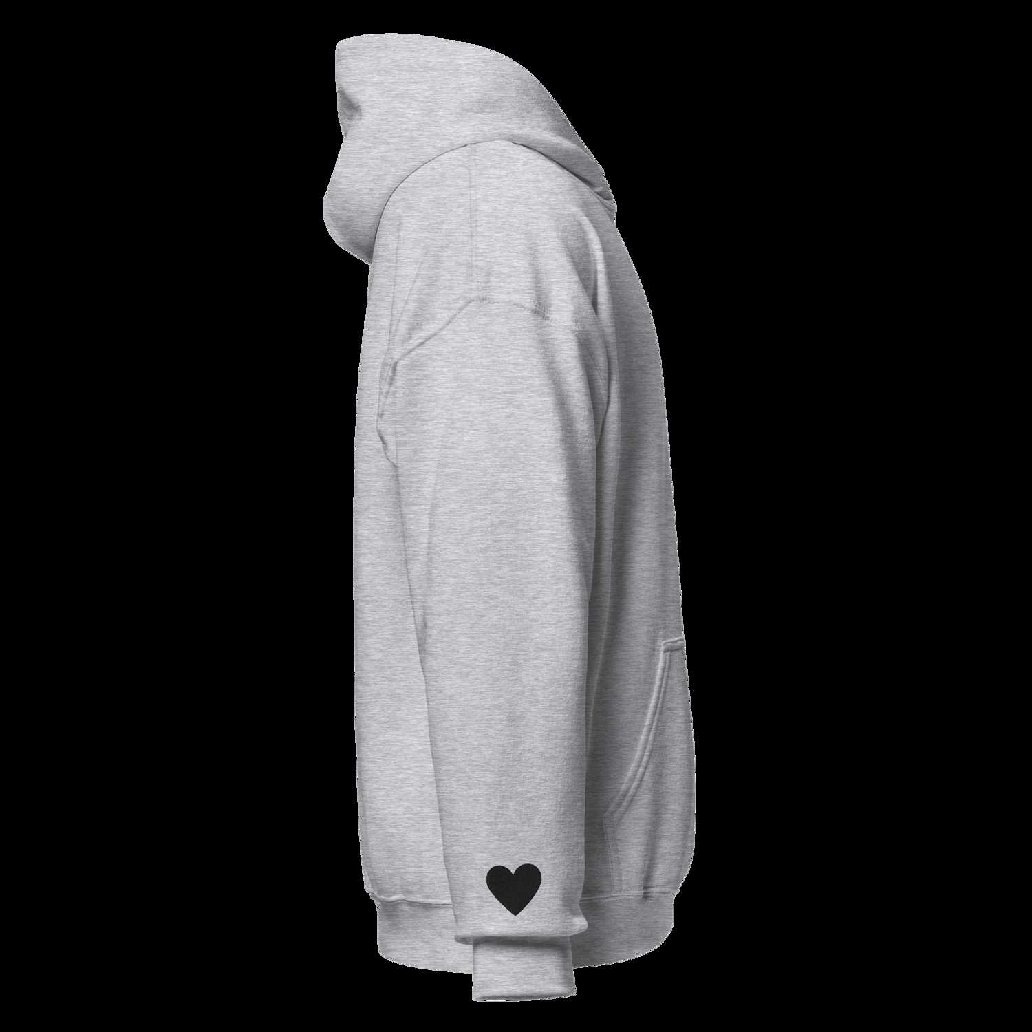 Heart On My Sleeve Hoodie (Black  ♥)