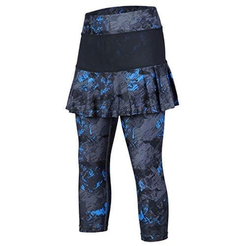 ANIVIVO Women Tennis Legging - Skirted Capri Leggings for Sports & Casual Wear