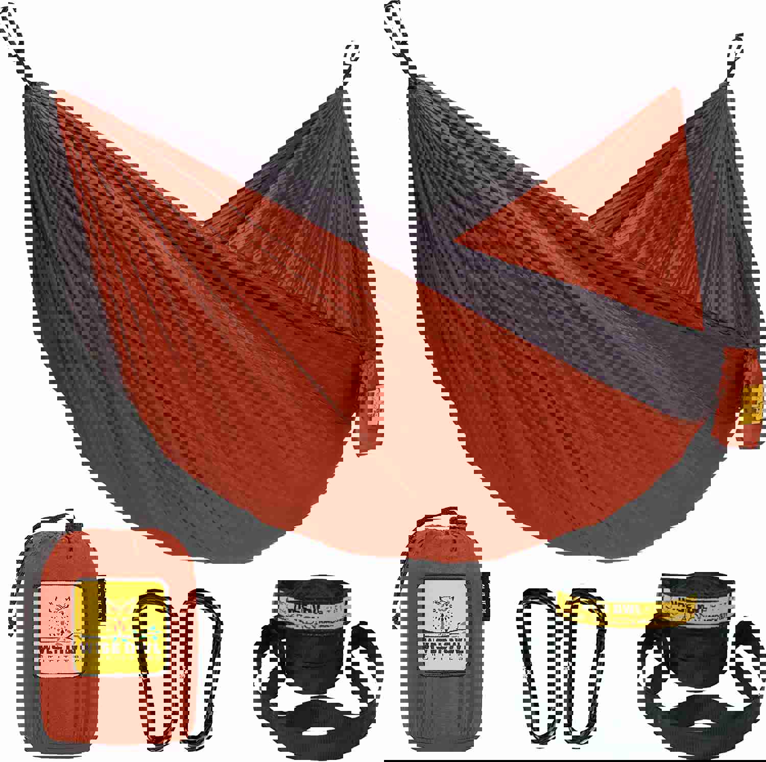 Wise Owl Outfitters Double Camping Hammock - Lightweight & Portable for Outdoor Adventures