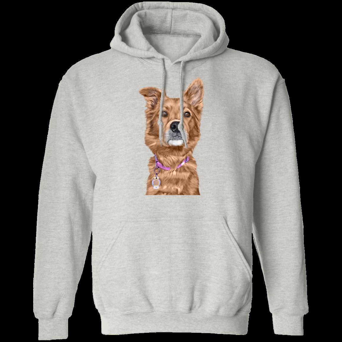 CUSTOMIZED PET PRINT ART Pullover Hoodie 8 oz.
