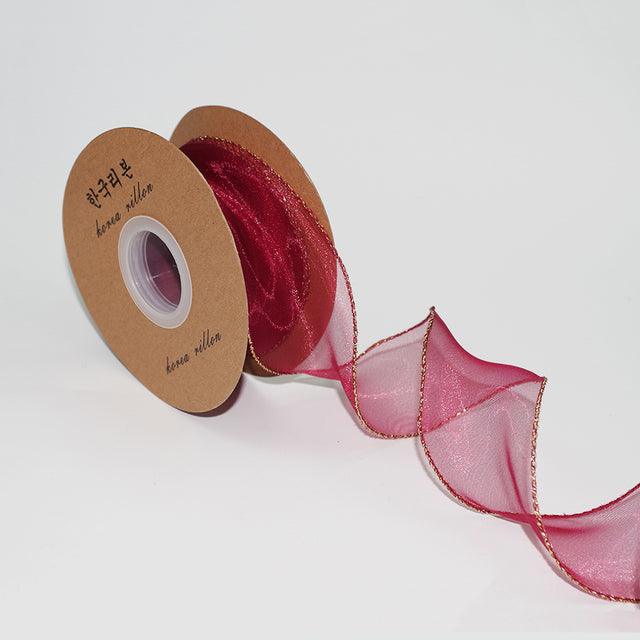10 Yards Colorful Organza Ribbon for Gift Wrapping and Party Decor