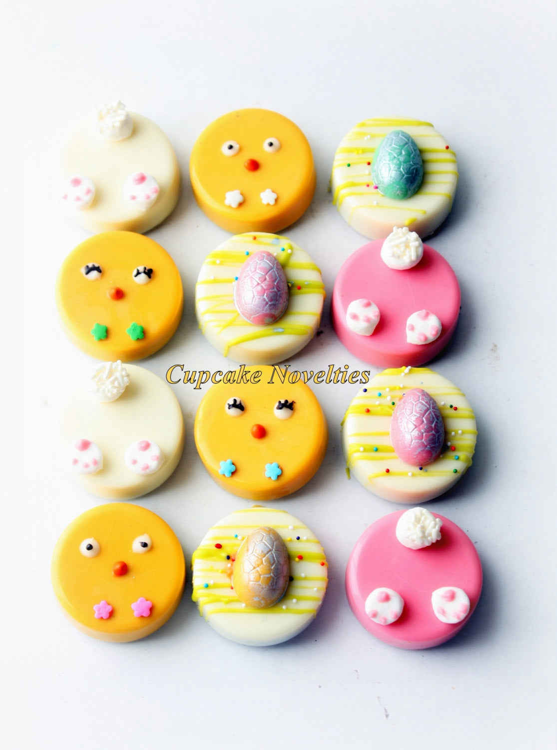 Easter Chocolate Covered Oreo Cookies - Bunny, Chicks & Eggs Theme