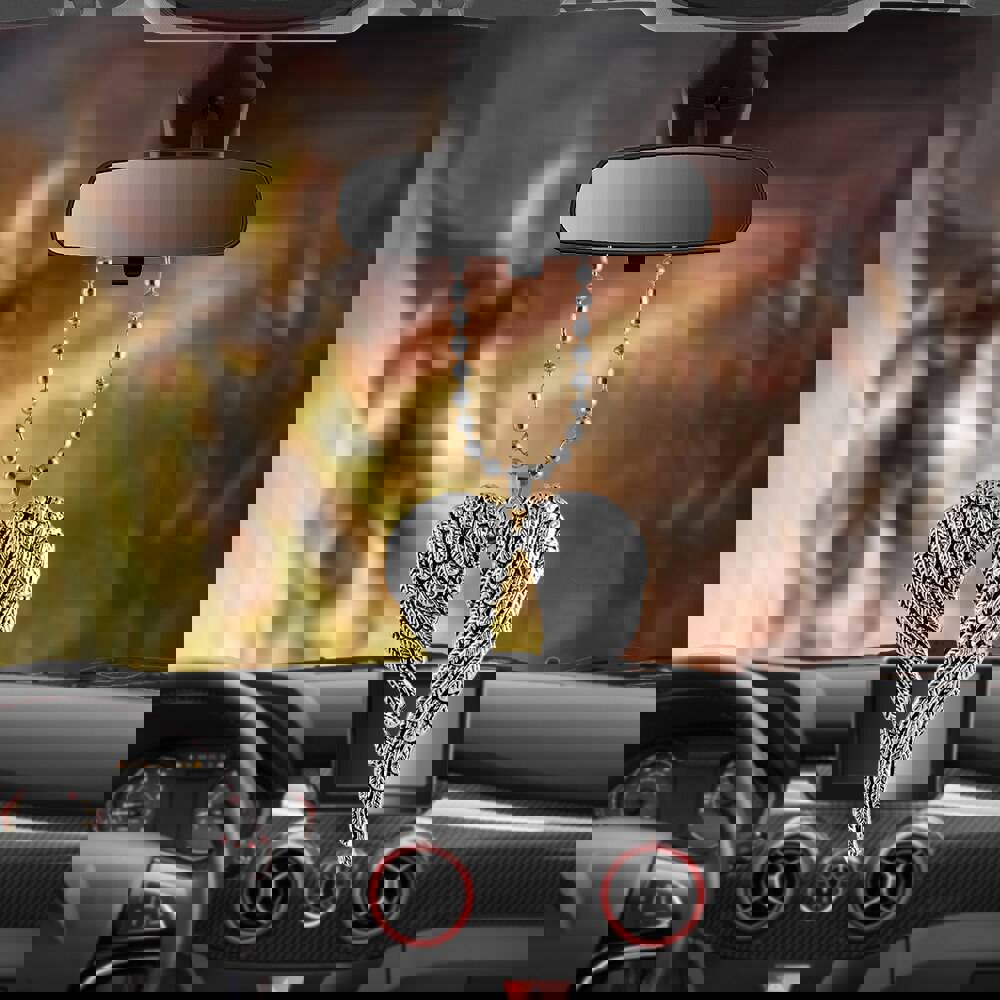 Car Pendant Angel Wing Rearview Mirror Decoration Hanging Charm Ornaments