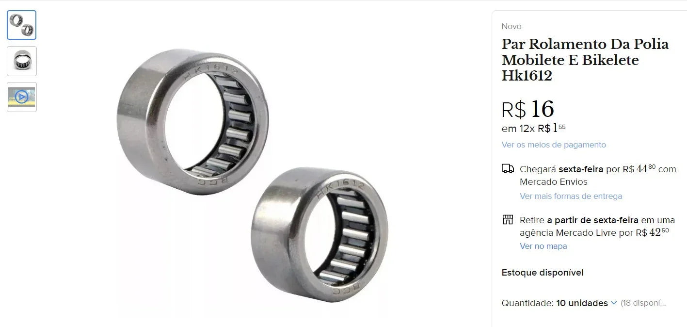 Personal Shopper | Buy Scooter and Bike Parts from Brazil - 116 Units (DDP)