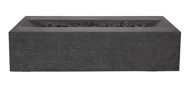 PyroMania Millenia 48 Rectangular Charcoal Outdoor Propane Gas Fire Pit Table