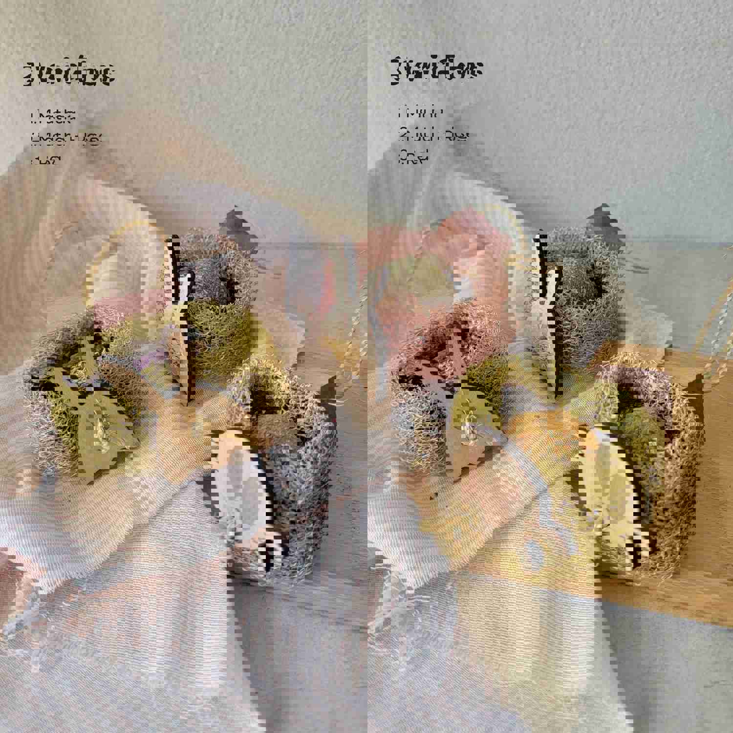 Flavored Loofah Chew Toy for Rabbits and Small Animals