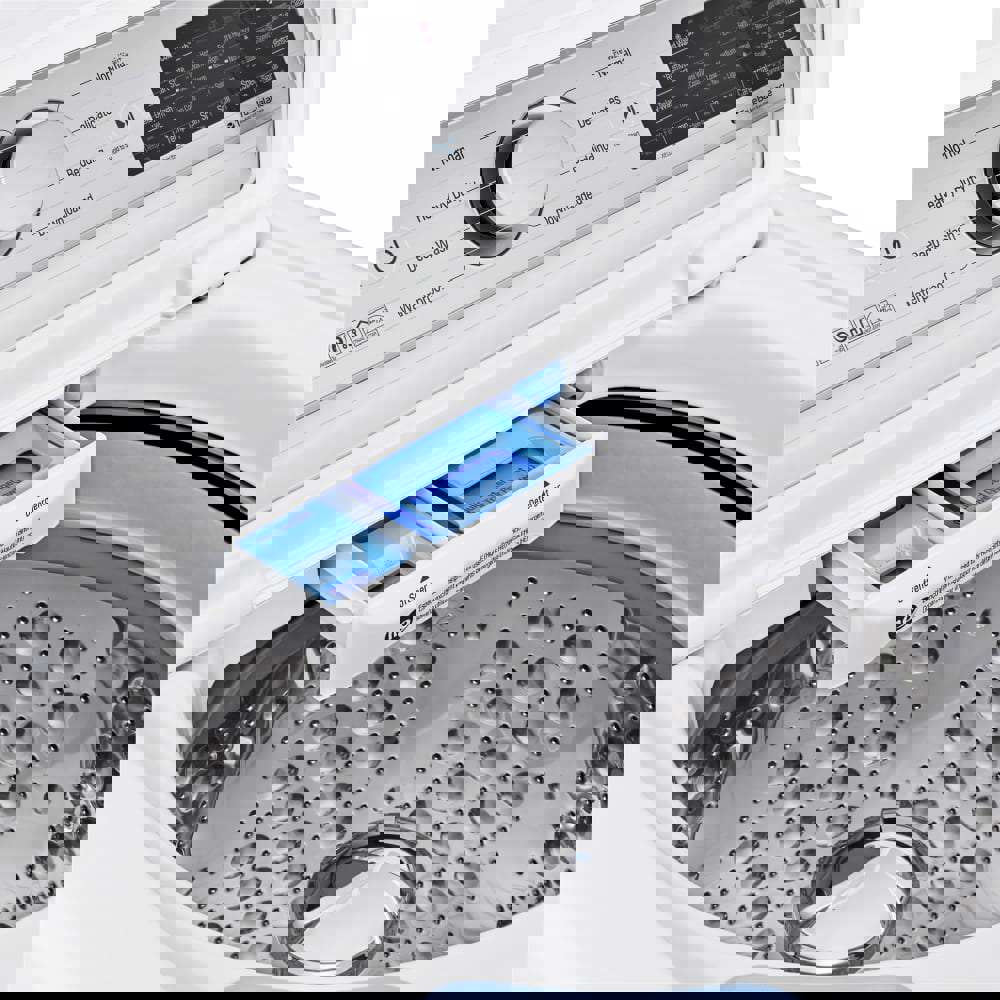 LG 27 in. 4.8 cu. ft. Mega Capacity White Top Load Washer and 7.3 Cu.Ft. Ultra Large High Efficiency Gas Dryer Combo