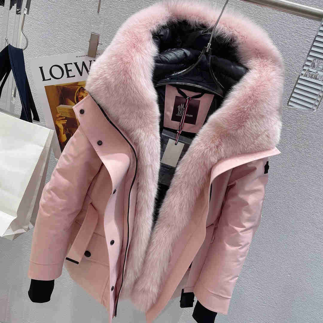 MONCR Jacket Down Hoodie FUR in 3 Colors