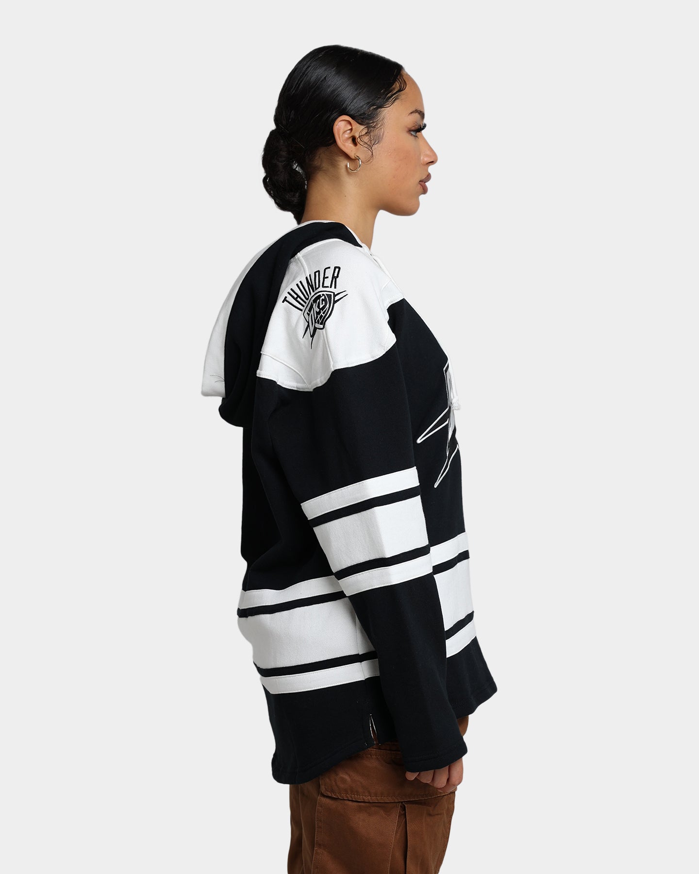 47 Brand Oklahoma City Thunder Superior Lacer Hoodie Jet Black