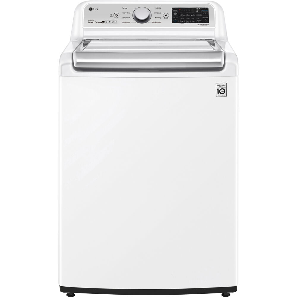 LG 27 in. 4.8 cu. ft. Mega Capacity White Top Load Washer and 7.3 Cu.Ft. Ultra Large High Efficiency Gas Dryer Combo