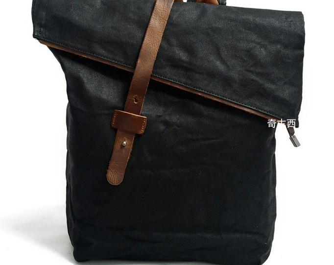 Badass Canvas Mens Travel Backpack - Durable School & Laptop Backpack