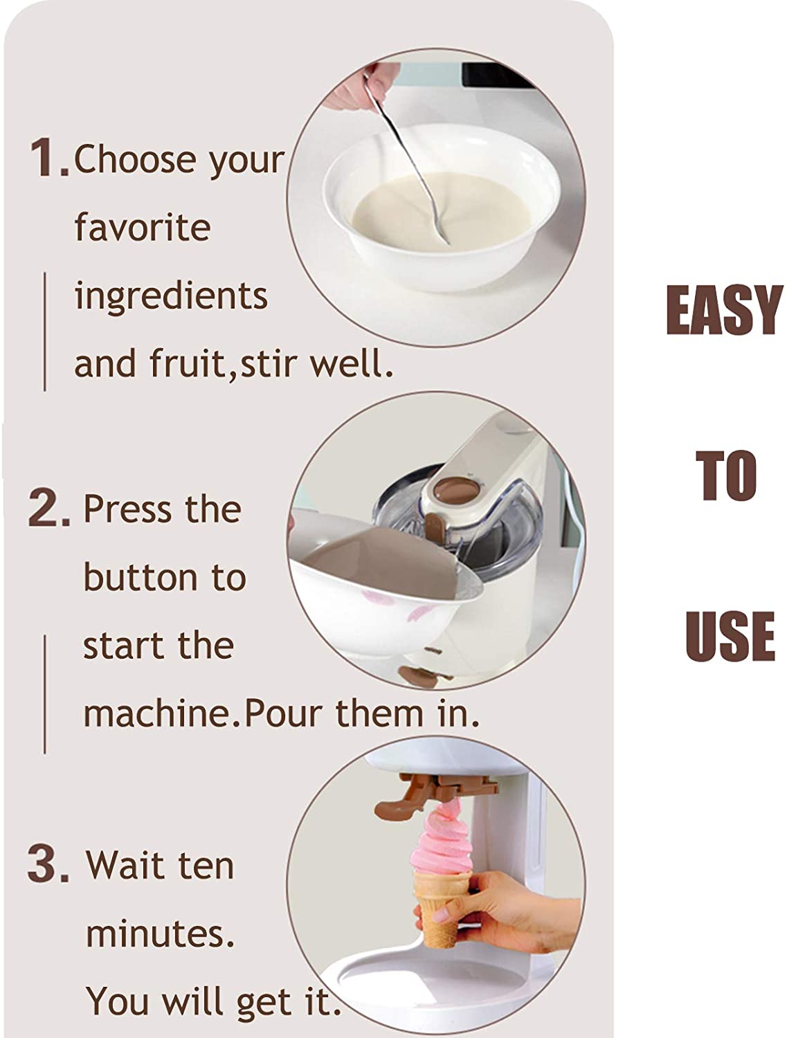 Healthy Homemade Ice Cream Maker Machine