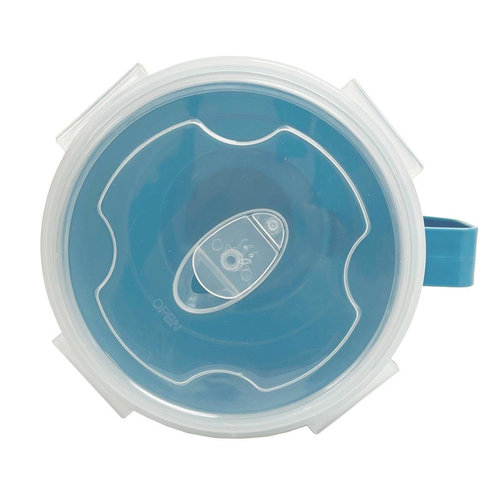 2-Pack Microwave Safe Soup Bowl with Vent Lid, 30.5oz Plastic Food Storage Container