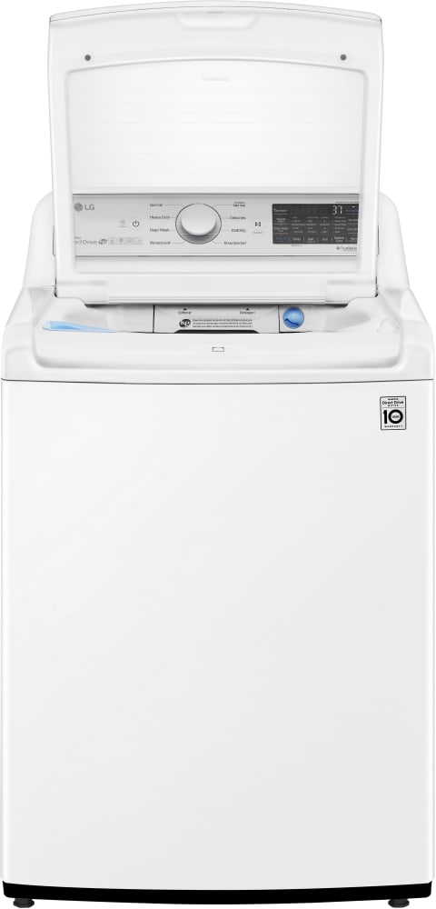 LG 27 in. 4.8 cu. ft. Mega Capacity White Top Load Washer and 7.3 Cu.Ft. Ultra Large High Efficiency Gas Dryer Combo