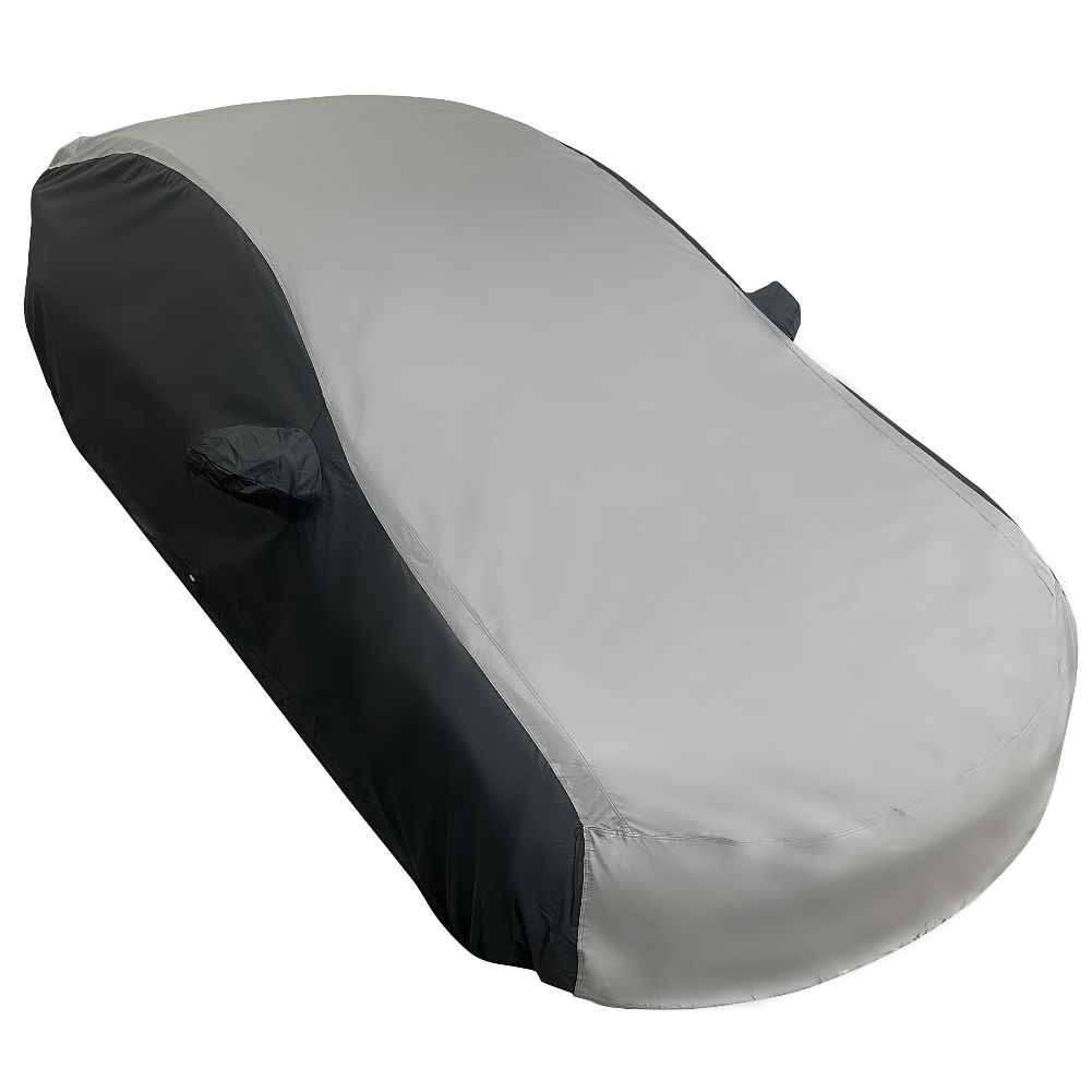 2017-2024 Tesla Model 3 Ultraguard Plus Car Cover - 300D Indoor/Outdoor Protection - Gray/Black