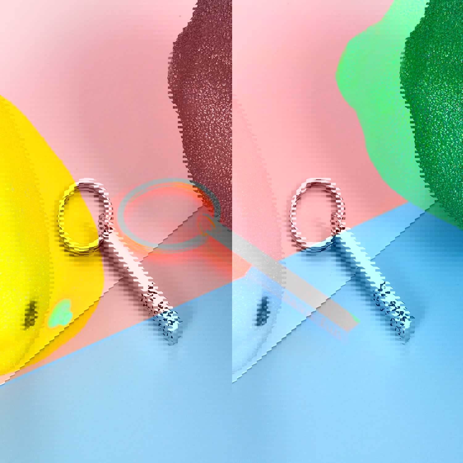 Funny Don't Do Stupid Stuff Keychain - Humorous Gift for Teens, Adults, and New Drivers