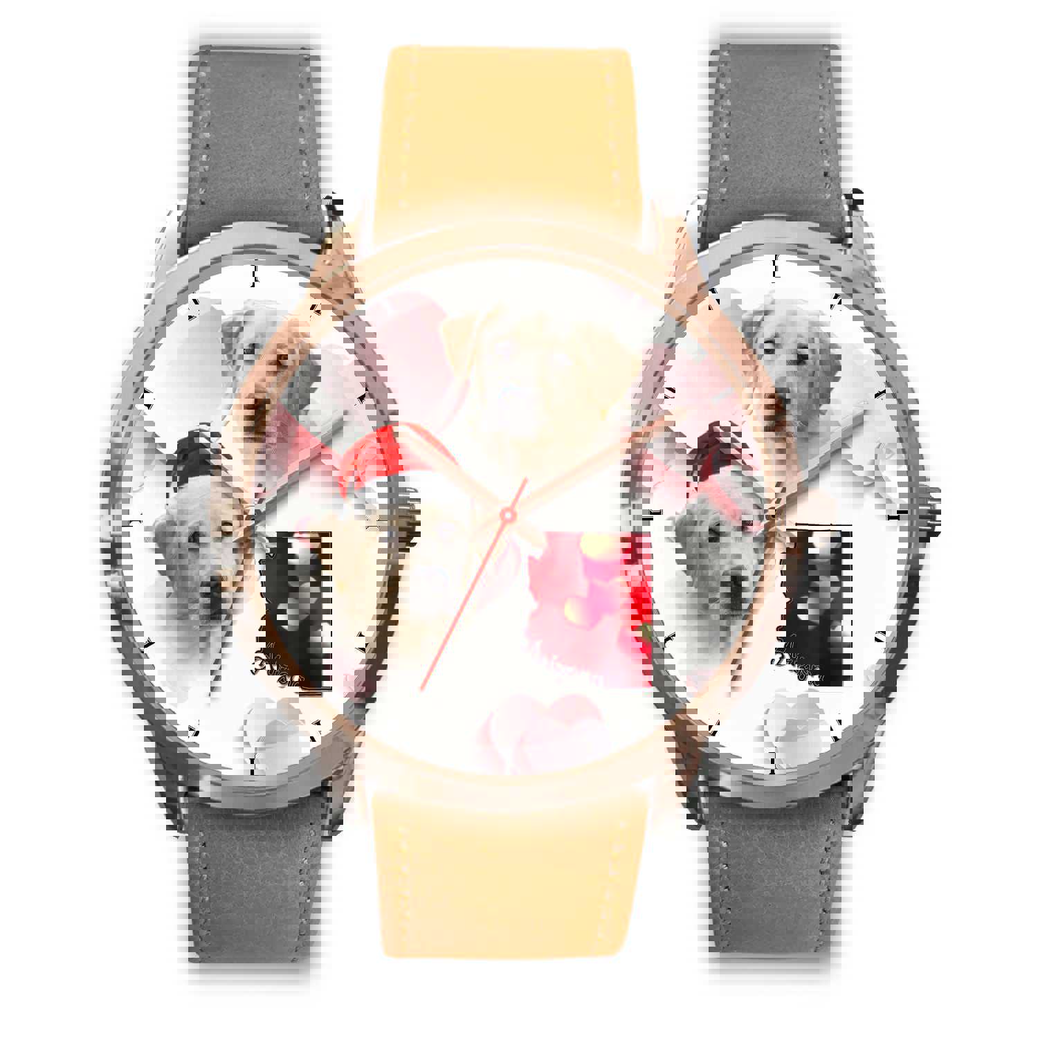 Stylish Labrador Retriever Arizona Christmas Golden Wrist Watch for Men and Women