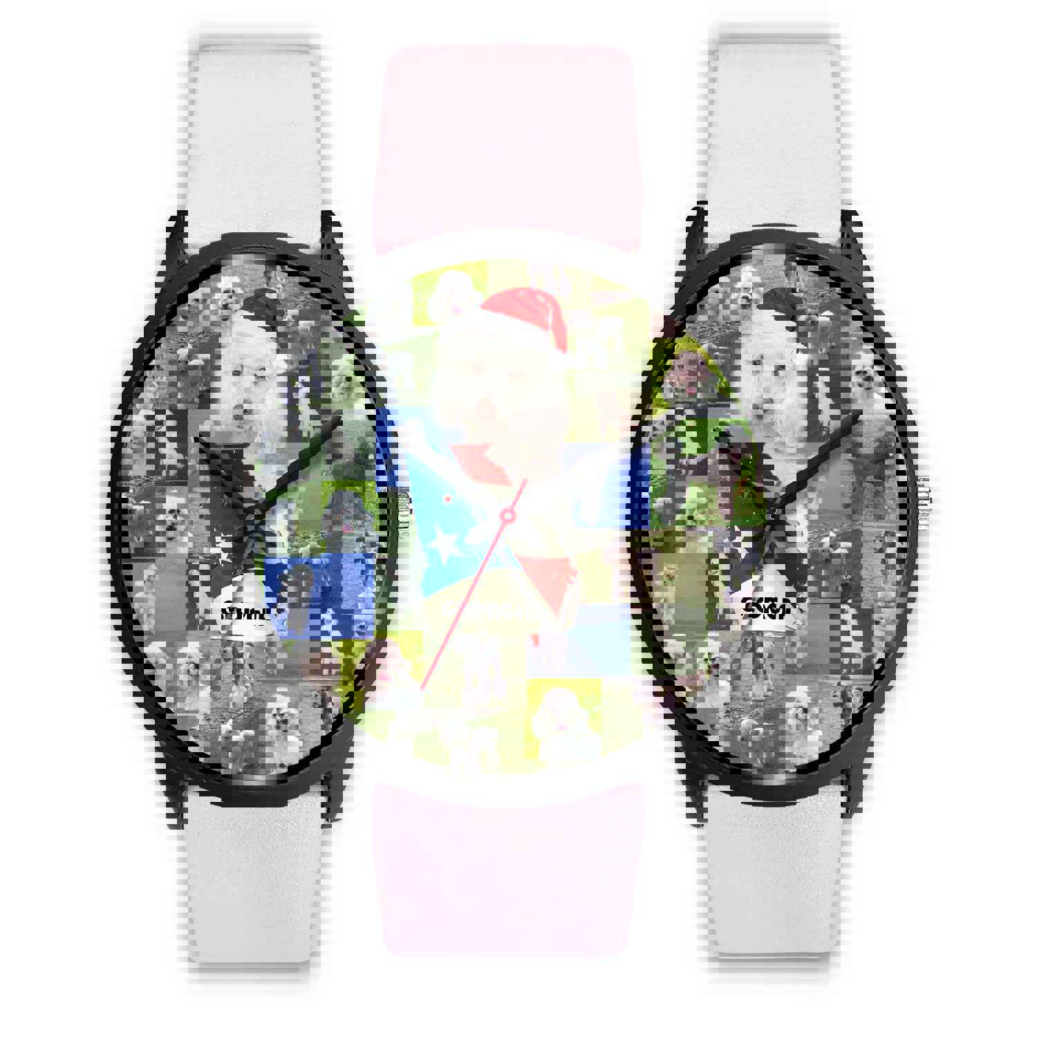 Poodle Dog Georgia Christmas Special Wrist Watch