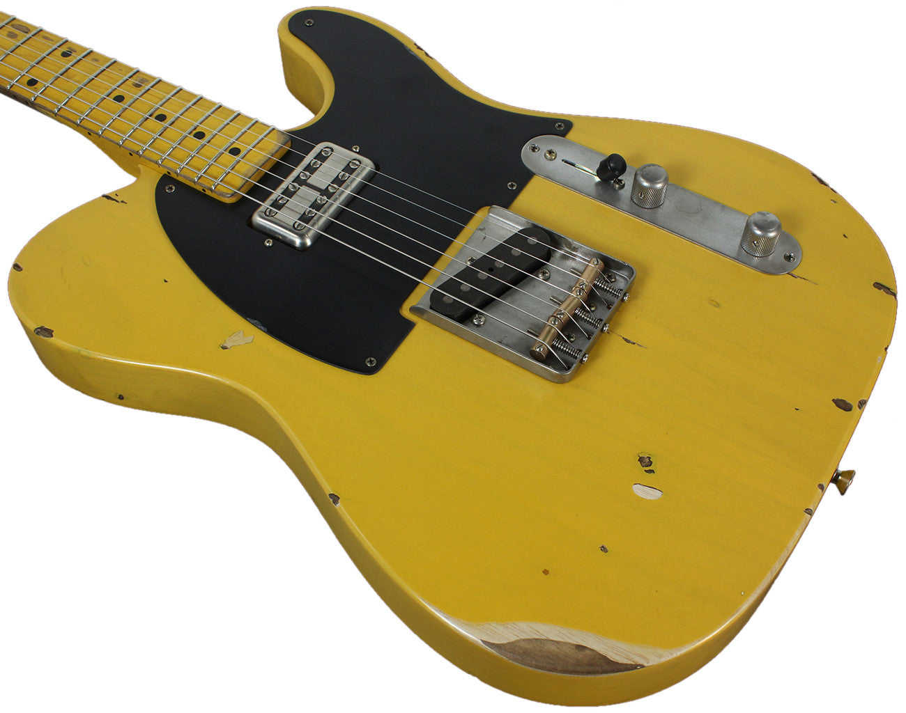 Nash T-52 Guitar, Butterscotch Blonde, Lollartron, Medium Aging