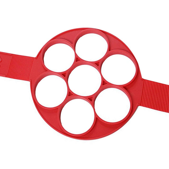 Nonstick Silicone Pancake Maker Egg Ring Mold for Easy Cooking