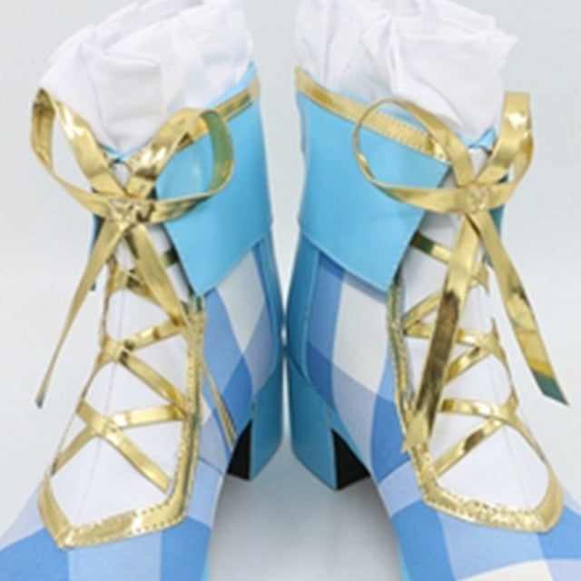 Anime Love Live Nico Yazawa Nozomi Cosplay Shoes with Bouquet Flowers Design