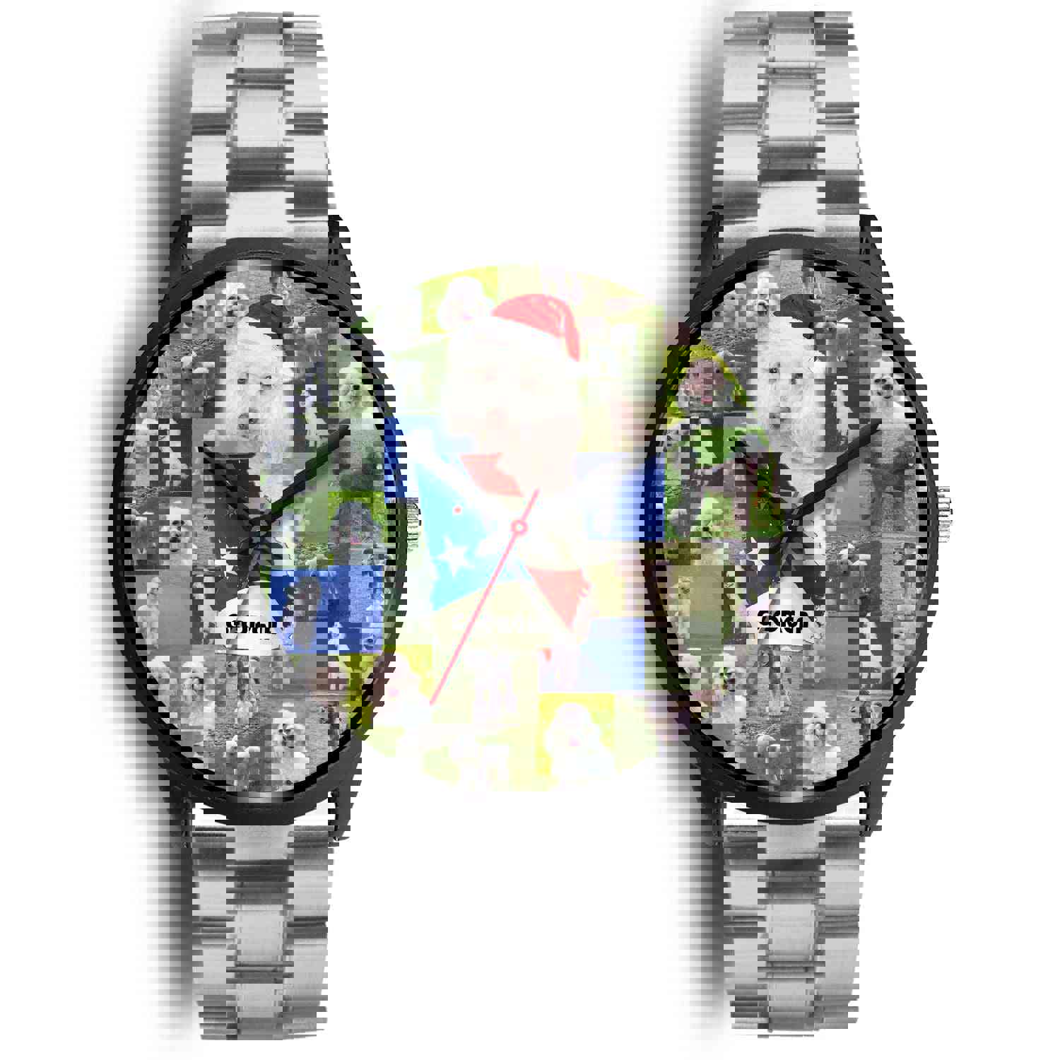 Poodle Dog Georgia Christmas Special Wrist Watch