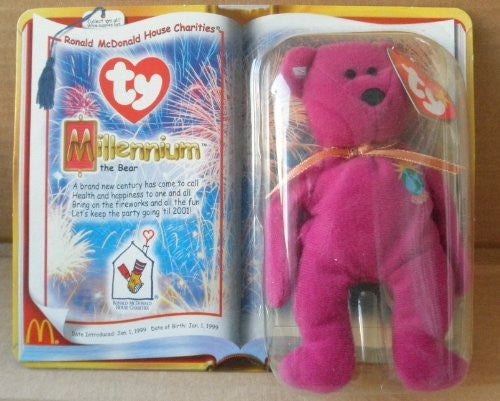 McDonalds 2000 Ty Teenie Baby Millennium Bear Toy #5 - New in Original Package