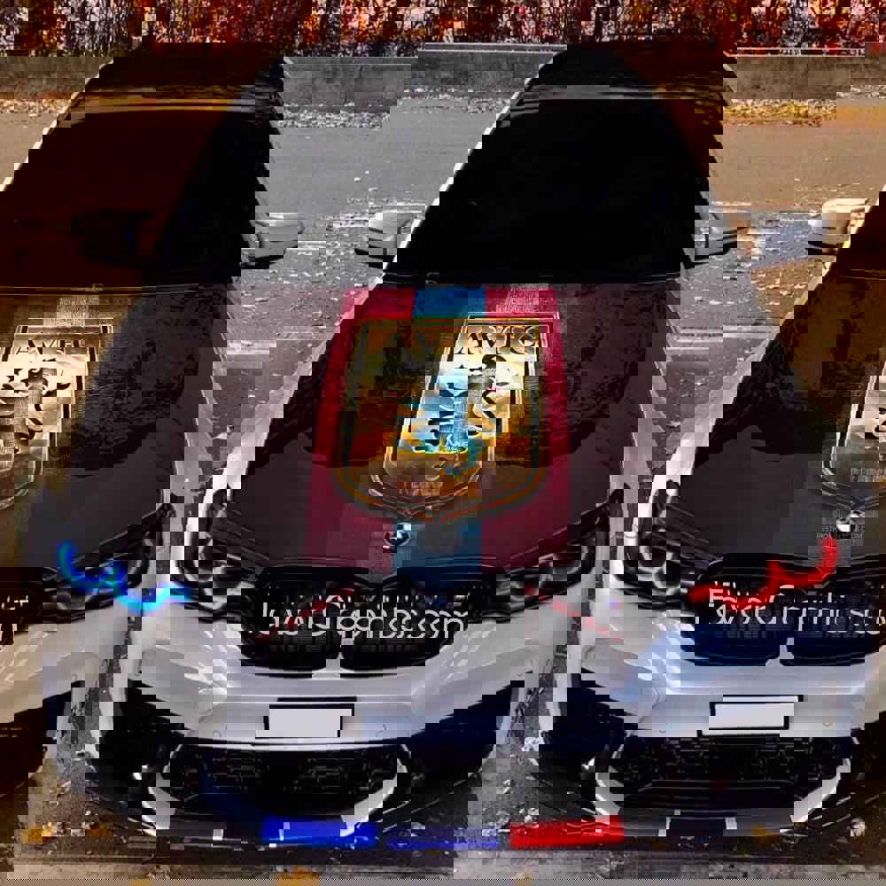 Aston Villa Itasha Car Vinyl Hood Wrap Decal Sticker