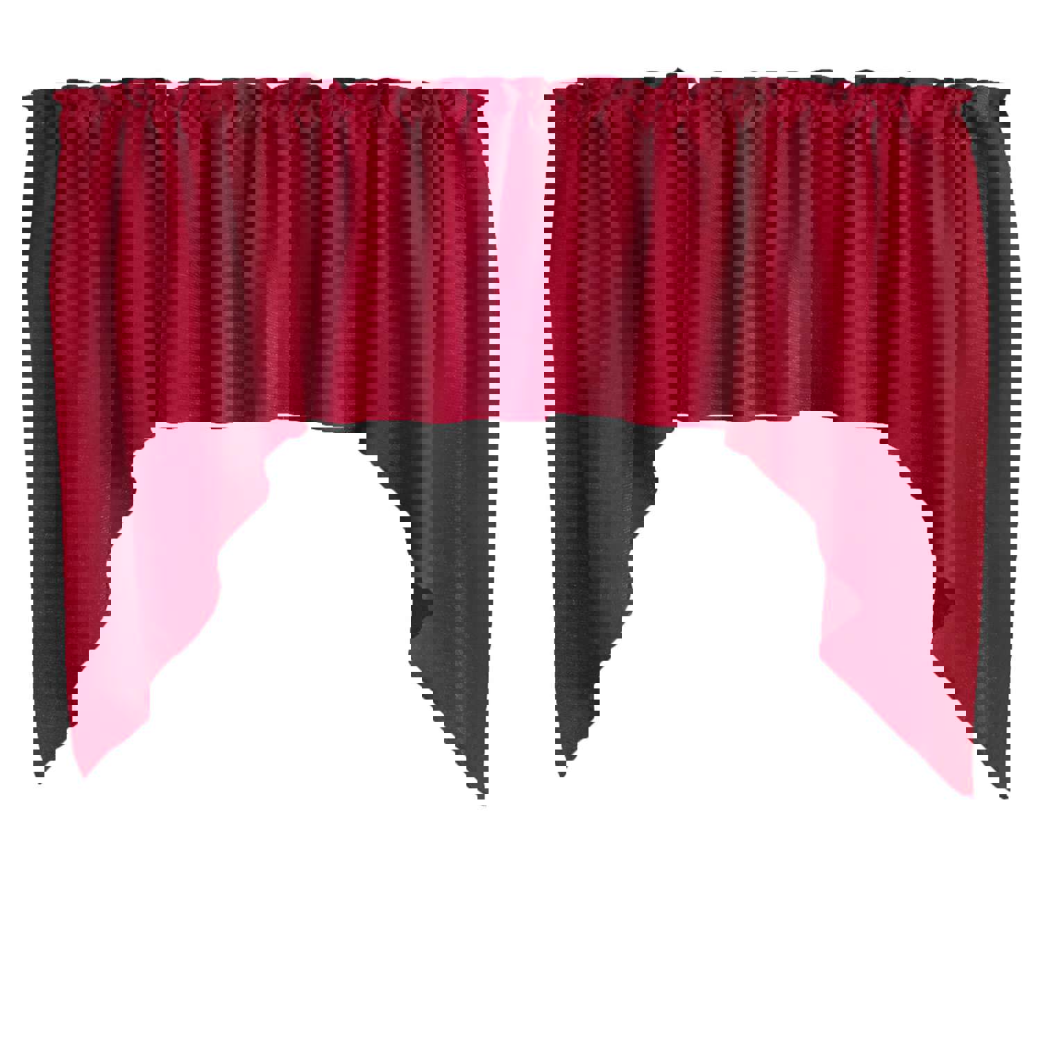 Stretch Velvet Solid Swag Window Valance - 72" Wide / 36" Tall