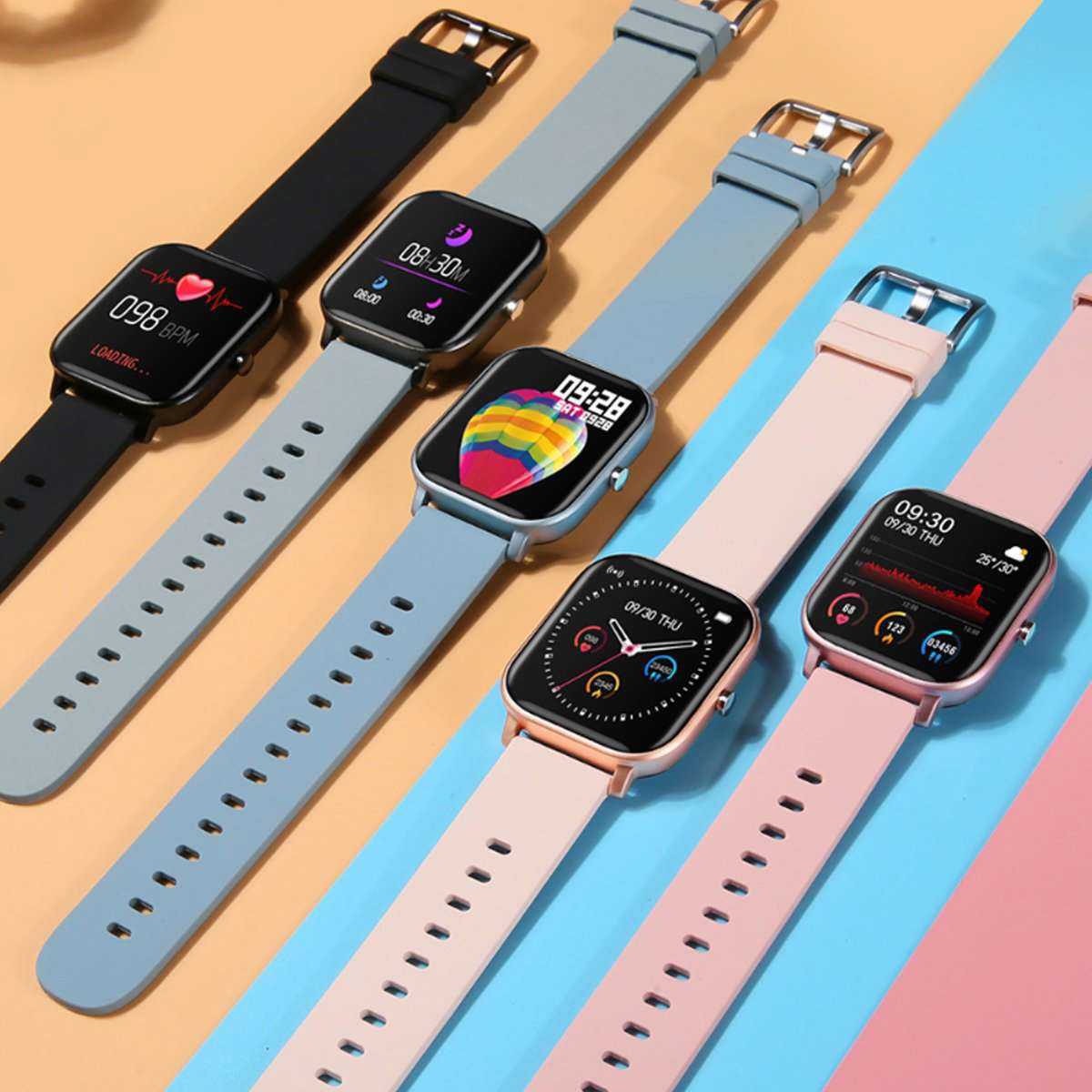 Metalika Smart Watch With Health and Activity Tracker