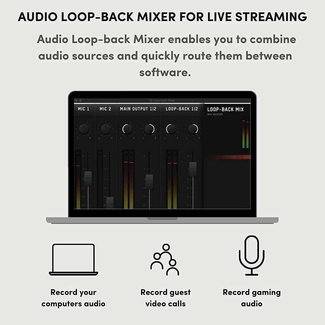 Audient iD4 MKII USB-C Audio Interface with Over-Ear Stereo Headphones and XLR Mic Cable