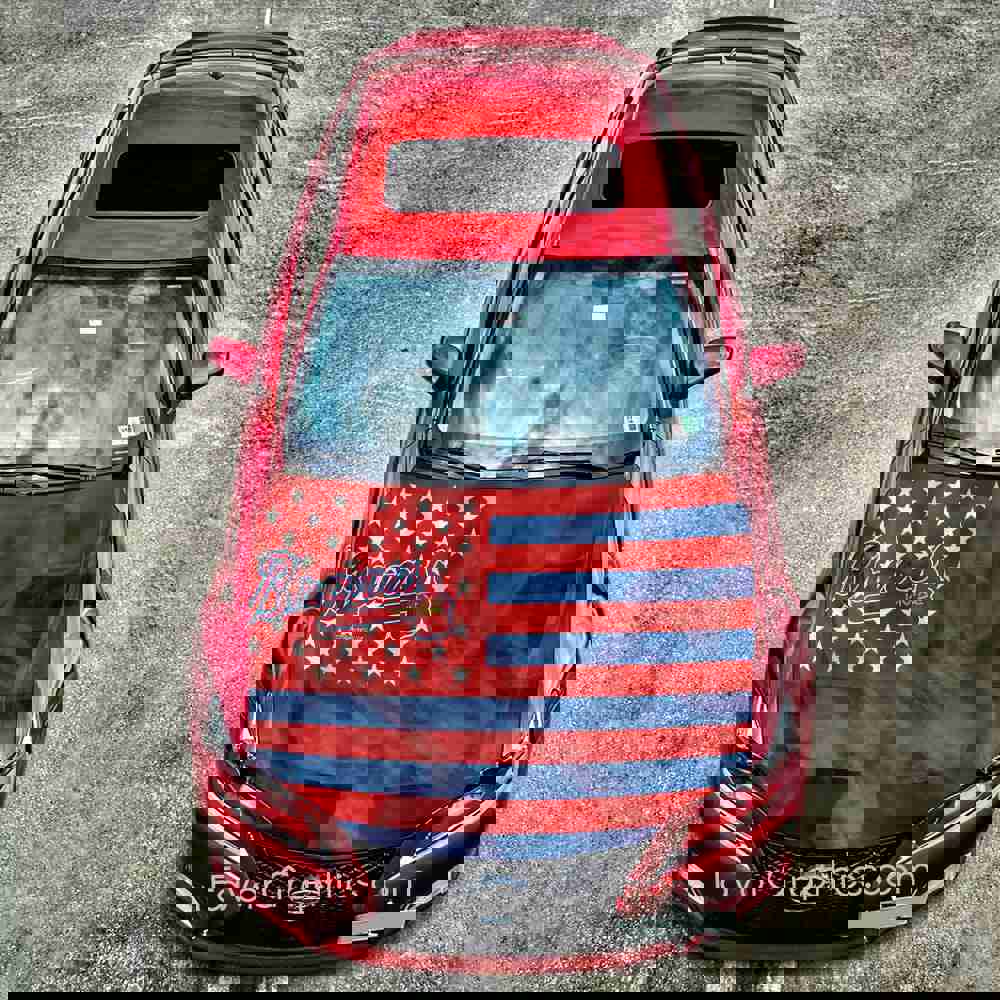 Atlanta Braves Itasha Car Vinyl Hood Wrap Decal Sticker