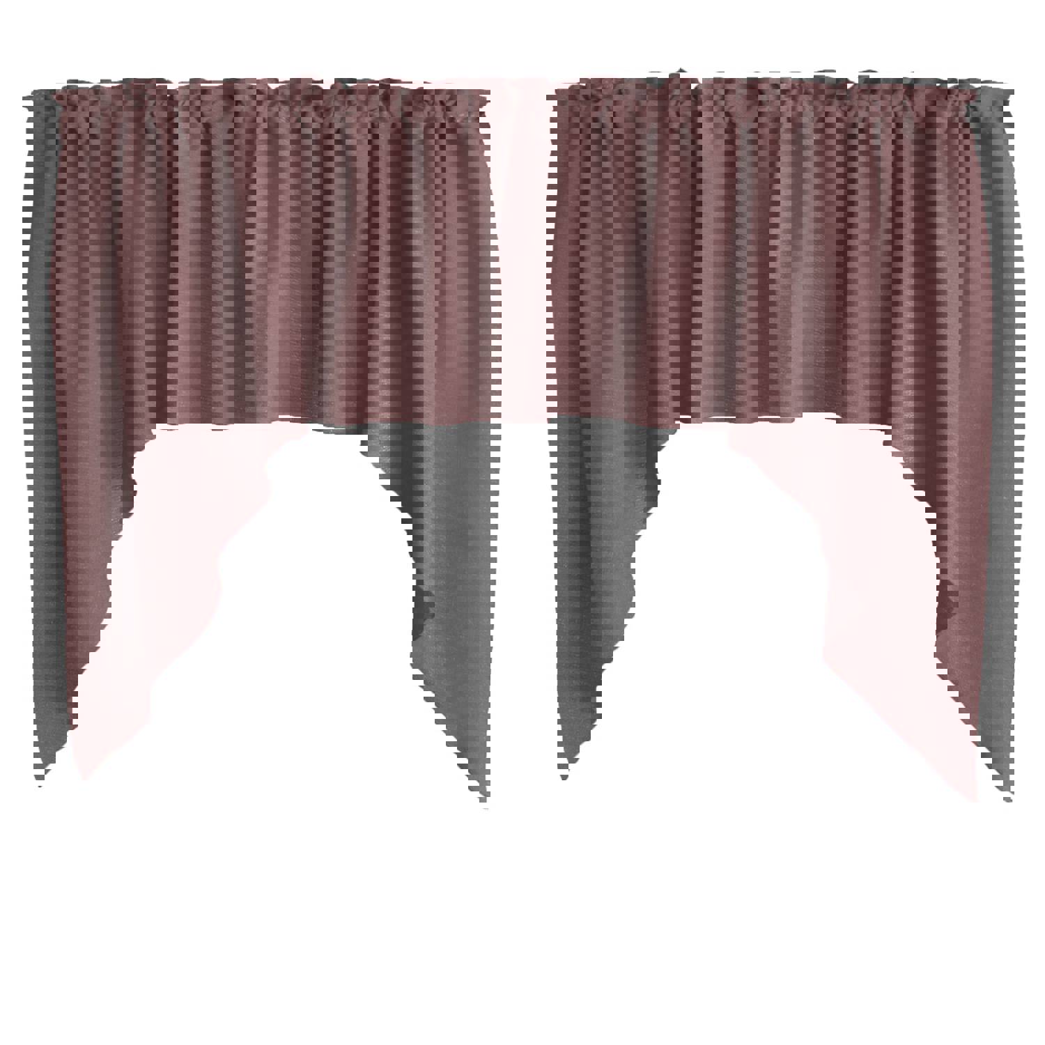 Stretch Velvet Solid Swag Window Valance - 72" Wide / 36" Tall