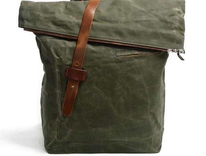 Badass Canvas Mens Travel Backpack - Durable School & Laptop Backpack