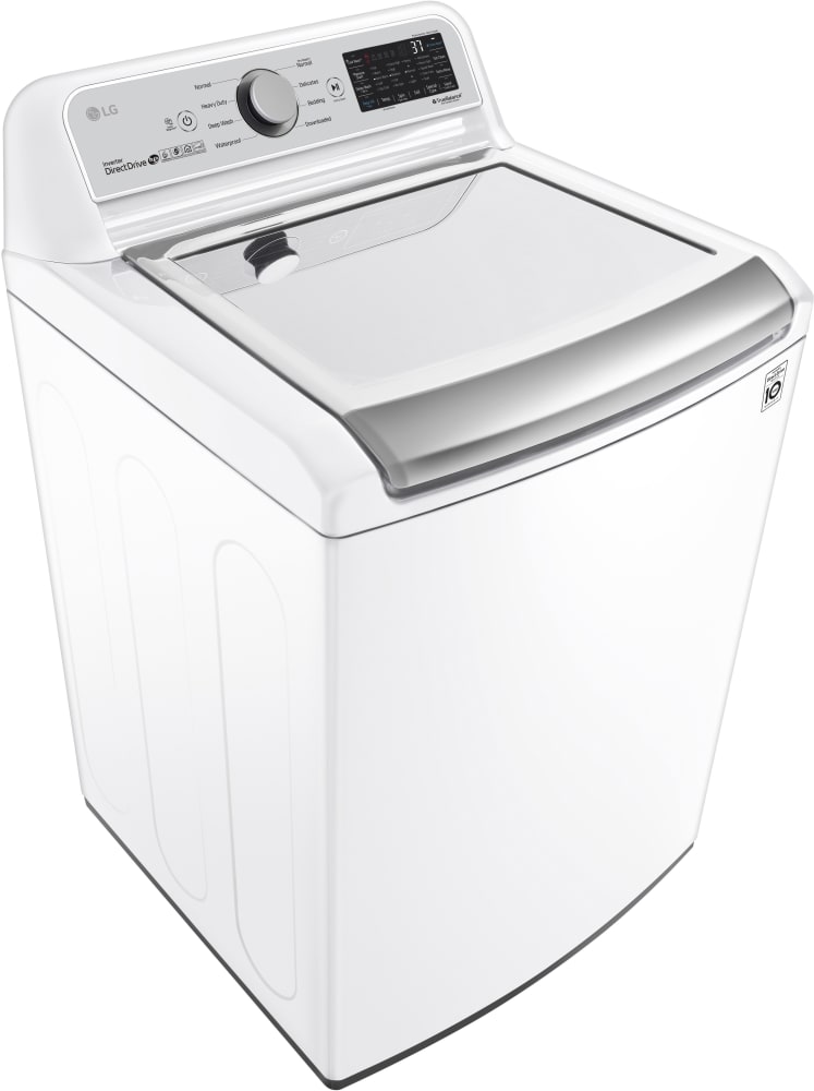 LG 27 in. 4.8 cu. ft. Mega Capacity White Top Load Washer and 7.3 Cu.Ft. Ultra Large High Efficiency Gas Dryer Combo