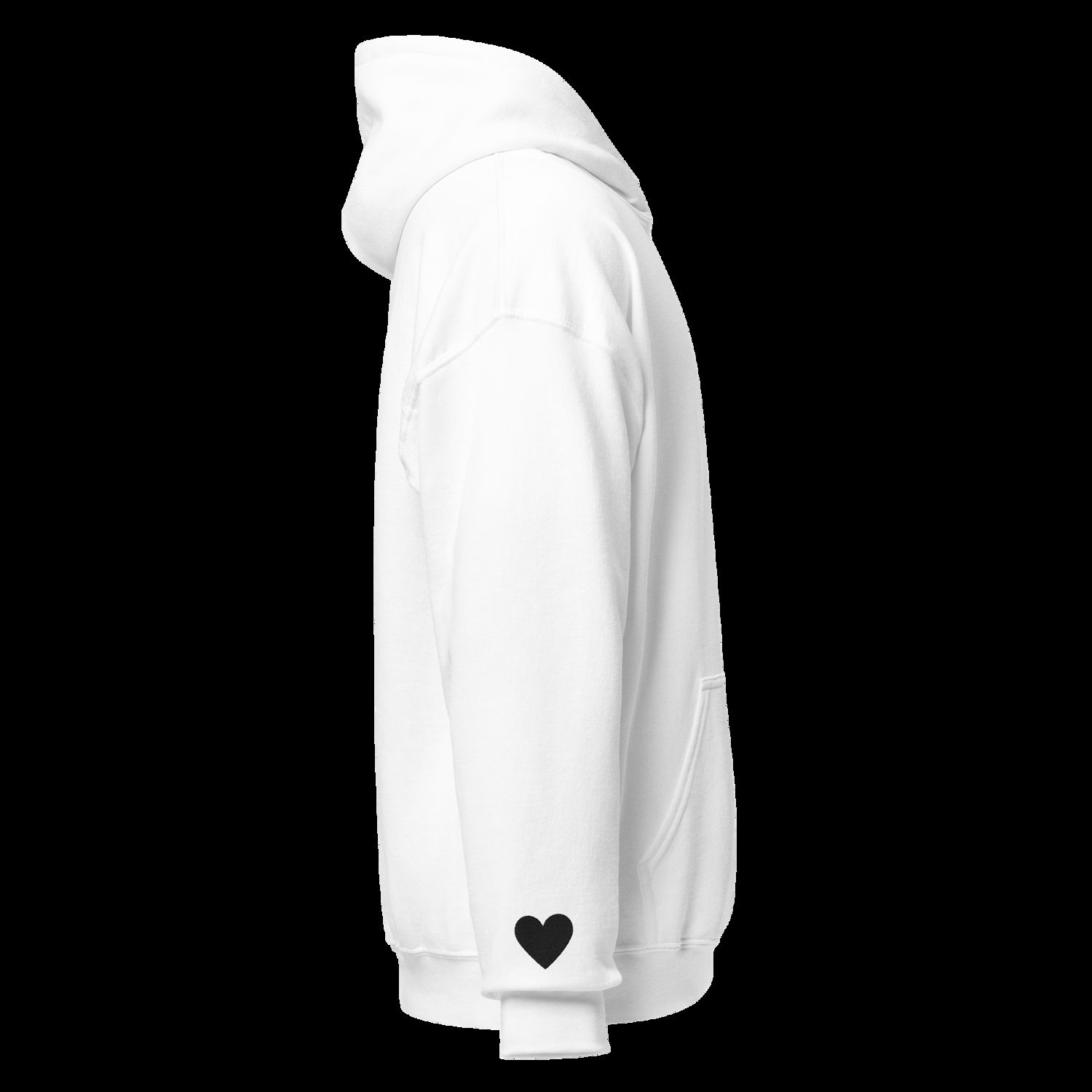 Heart On My Sleeve Hoodie (Black  ♥)