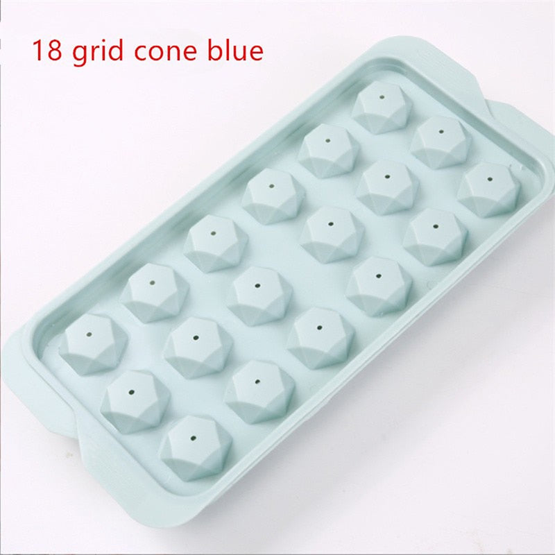 BPA-Free Silicone Ice Ball Maker with Removable Lids - Ice Cube Tray for Kitchen