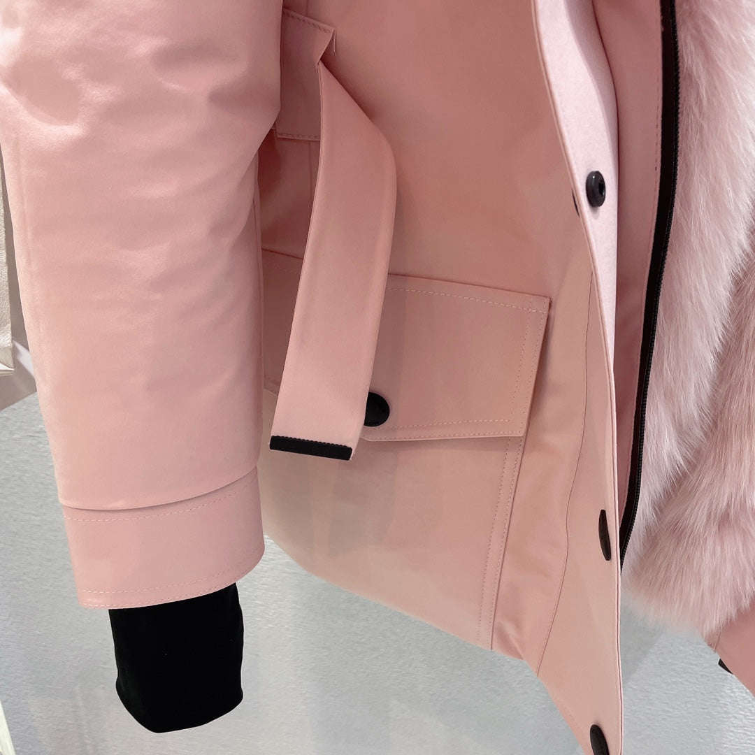 MONCR Jacket Down Hoodie FUR in 3 Colors